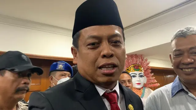 Sekretaris Daerah (Sekda) DKI Jakarta Joko Agus Setyono usai menghadiri pelantikan 20 Pejabat Pemprov DKI. di Balai Kota DKI Jakarta. (Liputan6.com/Winda Nelfira)