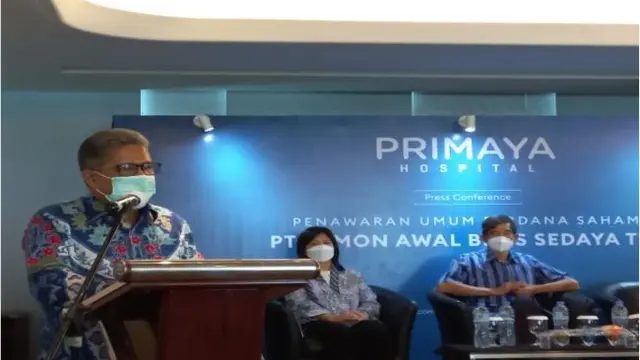 Konferensi pers IPO PT Famon Awal Bros Sedaya Tbk atau Primaya Hospital, Senin (17/10/2022) (Foto: Liputan6.com/Elga N)