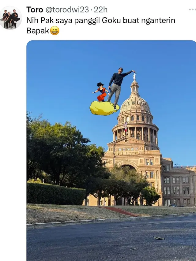 6 Potret Sandiaga Uno Minta Fotonya di Texas Capitol Diedit Netizen, Hasilnya Kocak