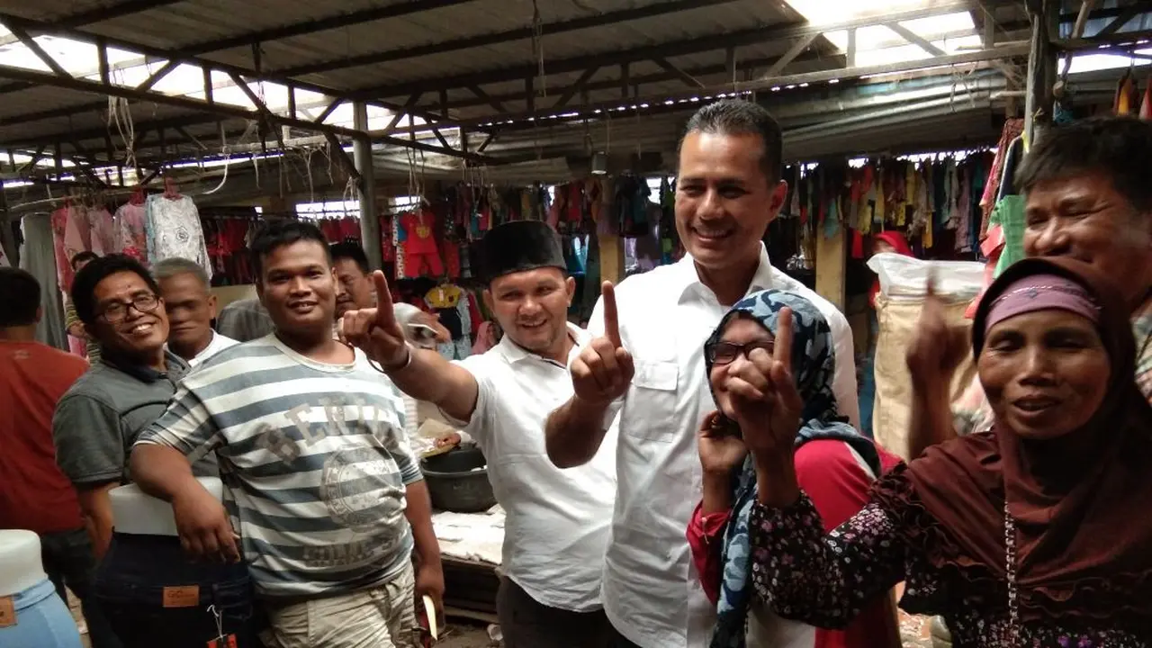 Cawagub Sumut Musa Rajekshah mengunjungi Pasar Sipirok, Tapanuli Selatan