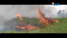 Kurangnya personil pemadam kebakaran, sumber air dan hembusan angin menjadi kendala pemadaman. 