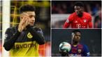 Jadon Sancho menjadi salah satu pemain muda yang masuk dalam nominasi Golden Boy Award 2020. Selain Sancho, Alphonso Davies dan bocah ajaib Barcelona, Ansu Fati, juga masuk dalam daftar nominasi. Berikut Jadon Sancho dan 6 nominasi Golden Boy Award 2020. (kolase foto AFP)
