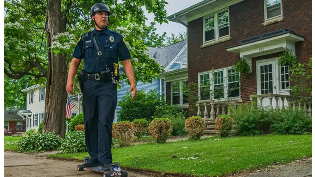 Tak Biasa, Polisi di Amerika Serikat Patroli dengan Skateboard