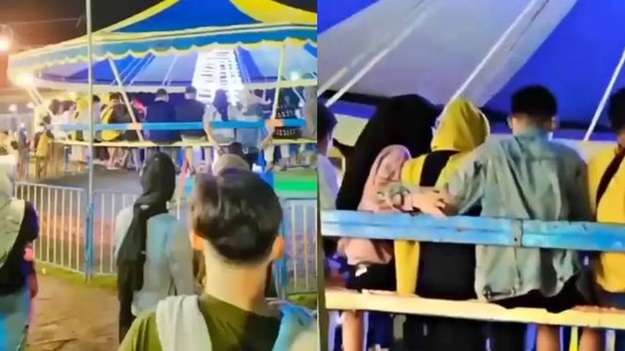 Disebut Cinta Segitiga, Video Orang Naik Wahana Ombak Banyu Ini Jadi Sorotan