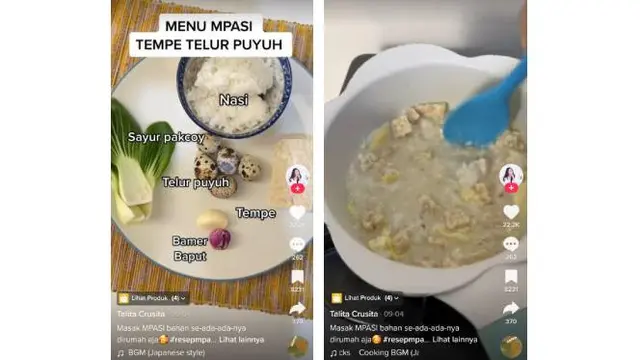 Screenshot Tiktok @talitacrusita