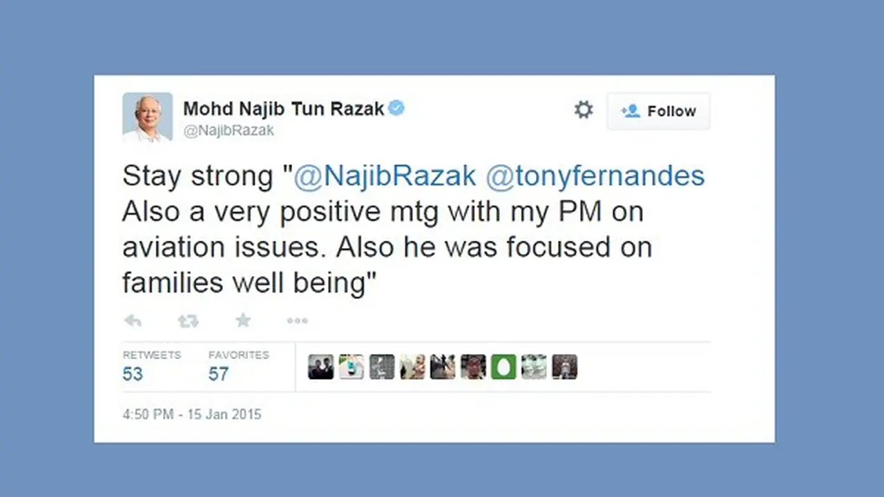 Pesan untuk CEO AirAsia QZ8501. (The Rakyat Post)
