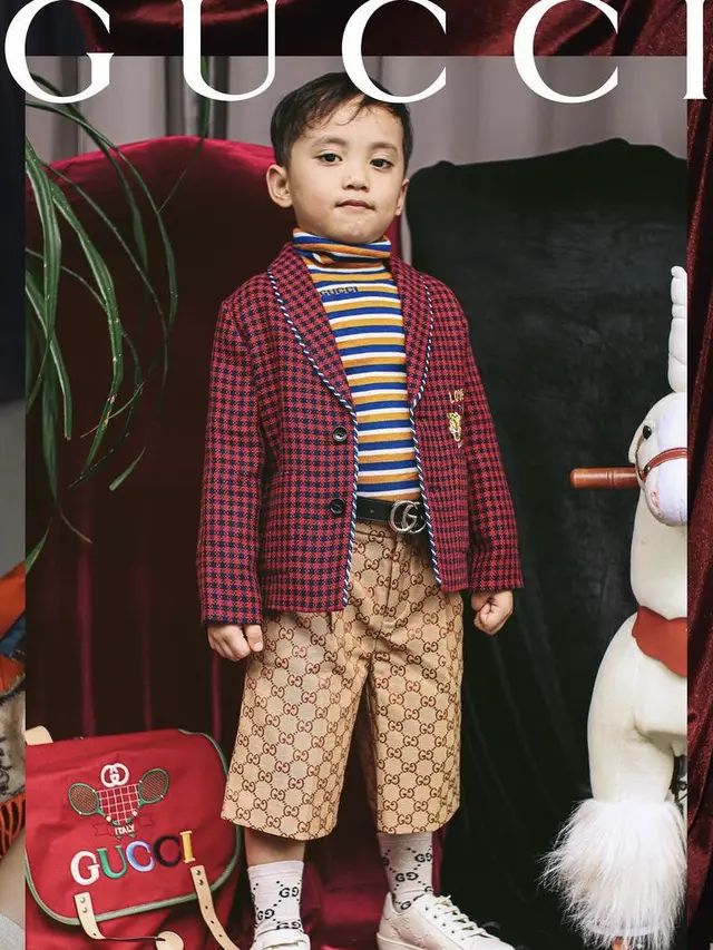 Gaya Xabiru Anak Rachel Vennya Ikut Gucci Model Challenge, credit: @rachelvennya