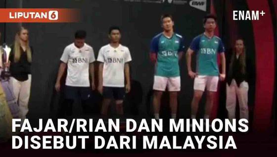VIDEO: Momen Fajar/Rian dan Minions Disebut dari Malaysia di Denmark Open 2022