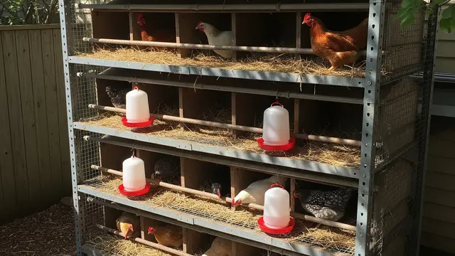 Model Kandang Ayam Ramah Lingkungan dari Bahan Daur Ulang (AI)