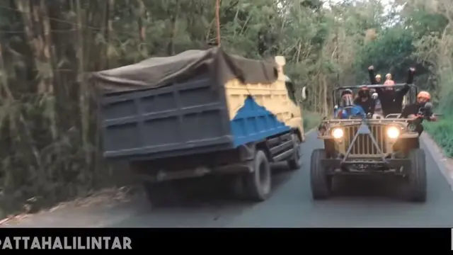 Momen Atta Halilintar dan Aurel Hermansyah Off Road di Kaliurang. (Sumber; Youtube/Atta Halilintar)