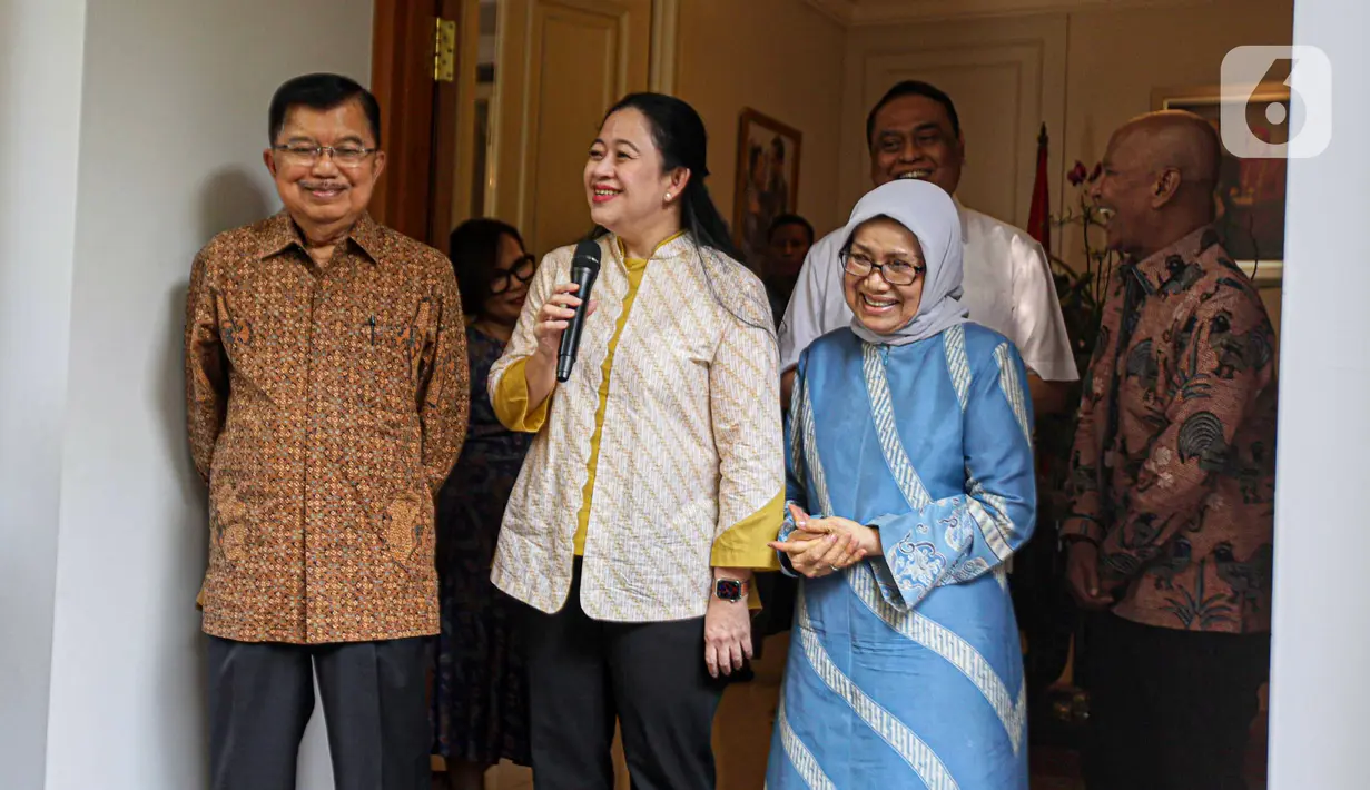 “Datang ke sini meminta pandangan dan pendapat tentang situasi terkini,” kata Puan usai pertemuan tersebut. (Liputan6.com/Faizal Fanani)
