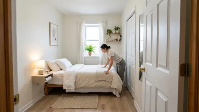 Cara Menata Kasur agar Kamar Kecil Terasa Luas/AI Generated