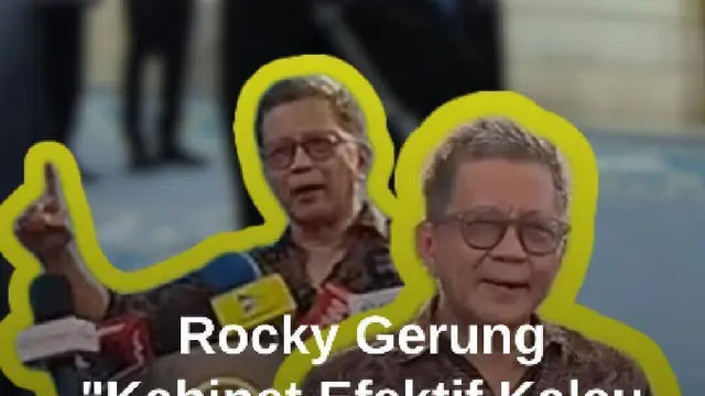 Rocky Gerung Kawal Jumhur Dilantik Prabowo Jadi Menteri: Kabinet Efektif Ada Tokoh Eks Napi