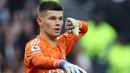 Illan Meslier. Pada urutan ketiga ada Illan Meslier, kiper berusia 22 tahun yang sejak awal musim 2020/2021 membela Leeds United. Kiper yang kini baru memiliki 9 caps bersama Timnas U-21 Prancis ini bisa menjadi opsi jangka panjang untuk mengisi posisi kiper utama Timnas Prancis yang ditinggalkan Hugo Lloris. Bersama Leeds United ia terus menjadi andalan di bawah mistar gawang. (AFP/Isabel Infantes)