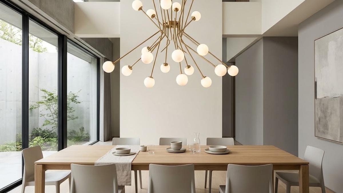7 Ide Desain Lampu Gantung di Atas Meja Makan, Bikin Ruangan Makin Estetik