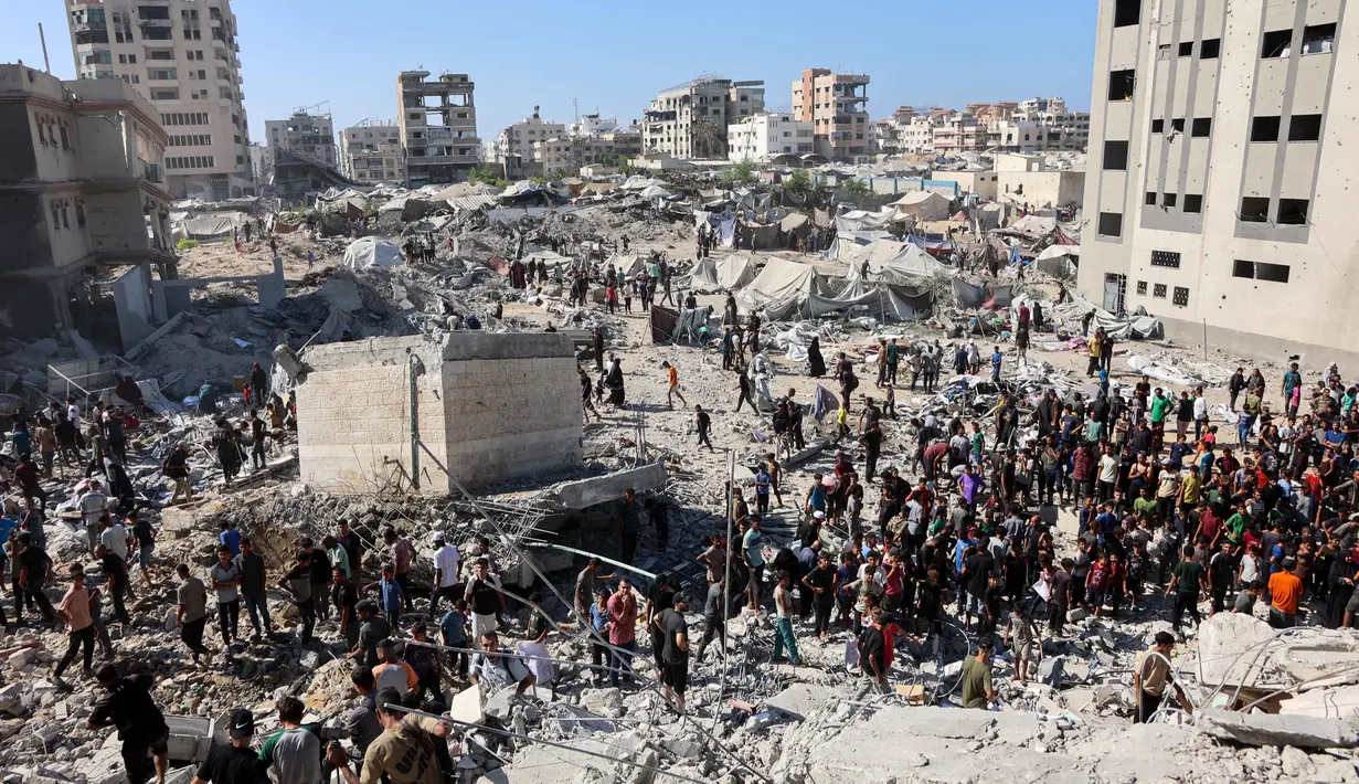 Sementara, pihak milisi Hamas membantah klaim tersebut dan menegaskan bahwa Israel hanya mencari alasan untuk menyerang warga sipil. (Omar AL-QATTAA/AFP)