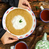 Ilustrasi bubur merah putih./Copyright shutterstock.com/g/Sherliana%2BJuliani