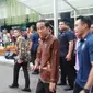 Presiden Jokowi menghadiri acara kongres kebudayaan Indonesia (KKI) di Kementrian Pendidikan dan Kebudayaan, Senayan, Jakarta Pusat. (Liputan6.com/Ika Defianti)