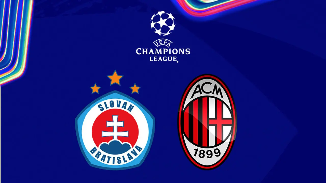 Liga Champions - Slovan Bratislava Vs AC Milan