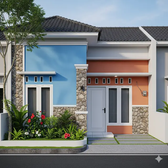 Rumah Minimalis dengan Taman Depan