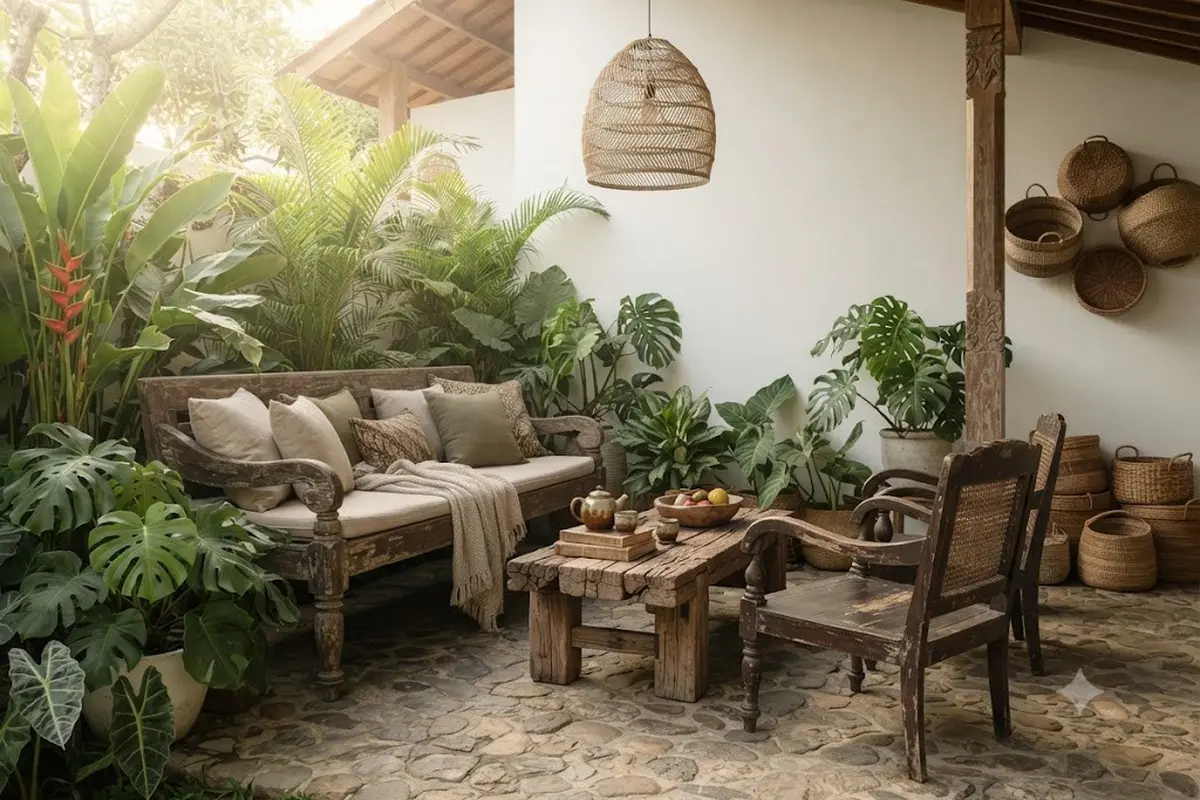 Ide Dekorasi Teras Ala Resort Tanpa Membeli Furnitur Baru
