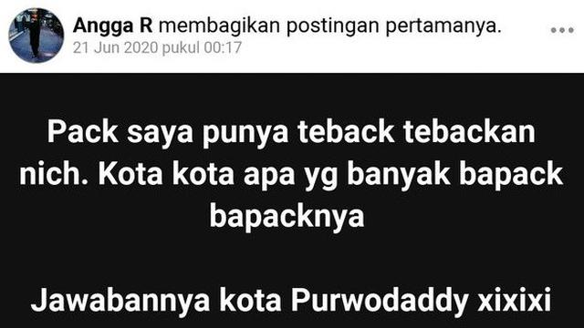 6 Status Facebook Tebak-Tebakan ala Bapak-Bapak Ini Bikin Ketawa Geli