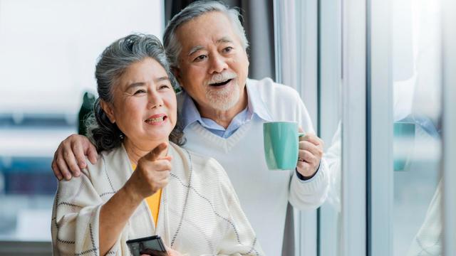 Ilustrasi ayah ibu, kakek nenek, lansia