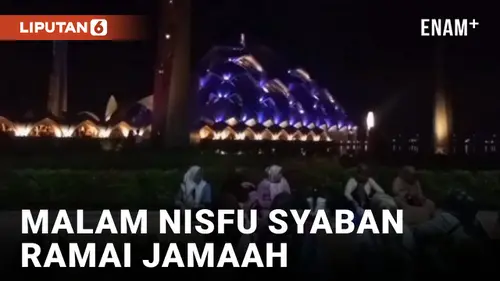 VIDEO: Malam Nisfu Syaban di Masjid Raya Al-Jabar Bandung Ramai Jamaah