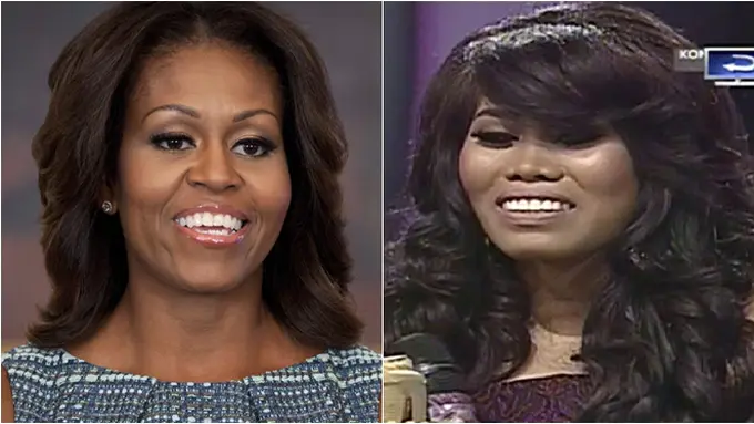 Michelle Obama dan Evi Masamba