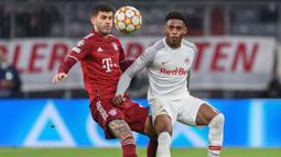 Bermain di rumah sendiri, Bayern terlihat terlalu perkasa untuk tim tamu. Pasukan Julian Nagelsmann mengamuk setelah sempat ditahan imbang pada leg pertama lalu. (AFP/Christof Stache)