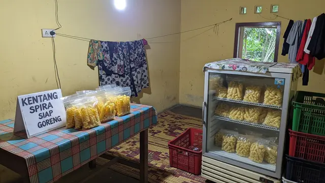 Kentang Spiral Frozen Siap Goreng