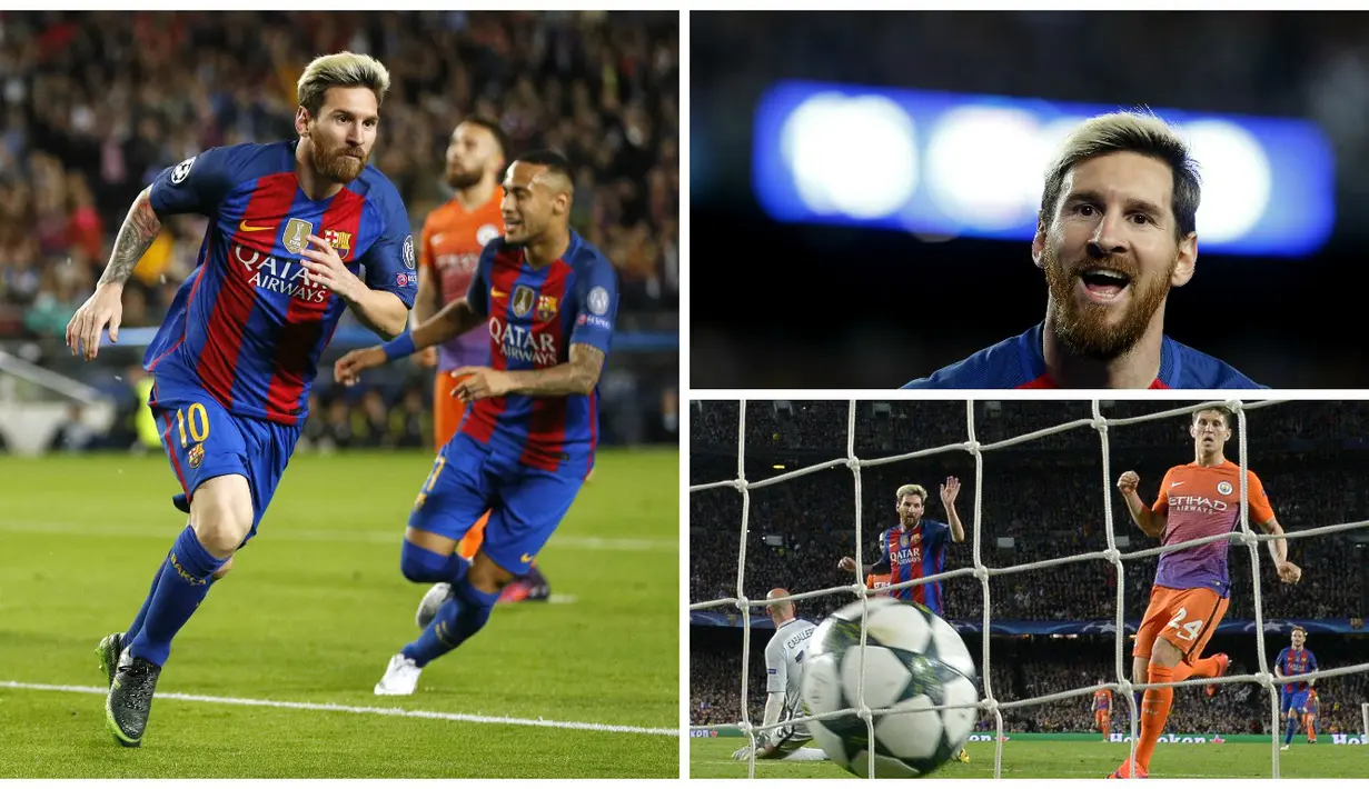 4 rekor hattrick Lionel Messi bersama Barcelona. (AFP)