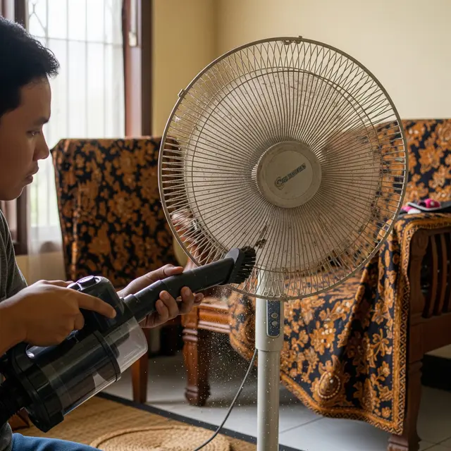 9 Cara Membersihkan Kipas Angin Berdebu Tanpa Membongkar Baling-baling
