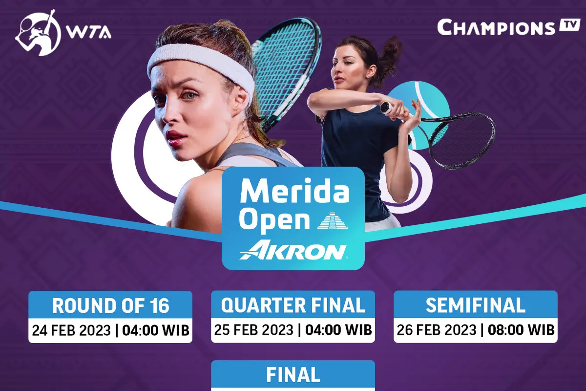 Saksikan Siaran Langsung WTA Merida Open di Vidio Pekan Ini