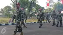 Komandan Korps Marinir Mayjen TNI Buyung Lalana saat peresmian markas baru Batalyon Intai Amfibi - 2 Korps Marinir di Marunda, Jakarta, Jum'at (26/6/2015). Markas baru seluas 101 hektar tersebut diresmikan Buyung Lalana. (Liputan6.com/Andrian M Tunay)