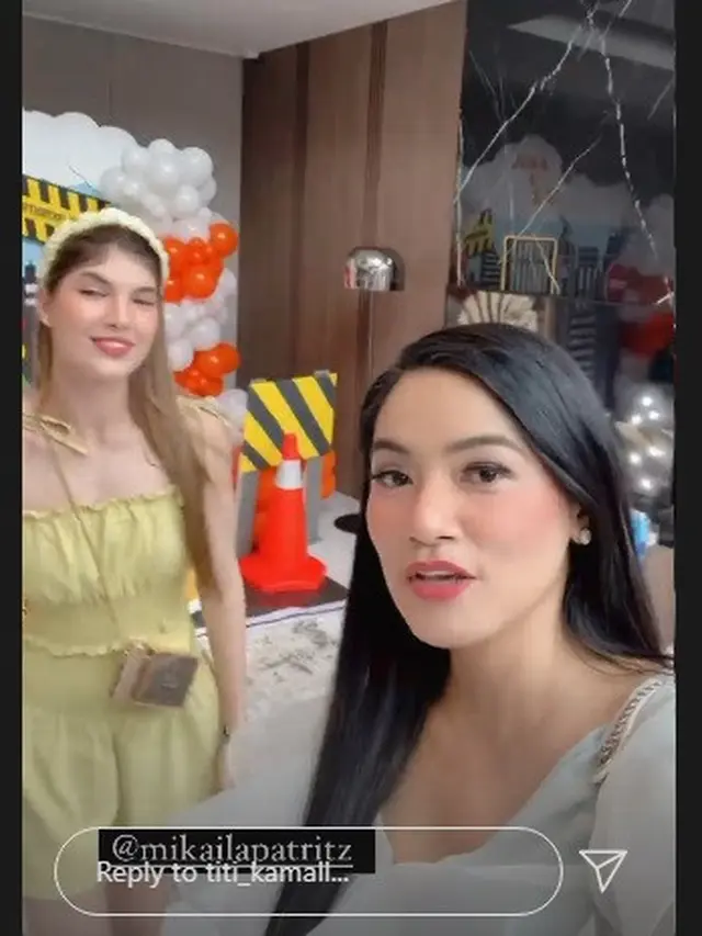 Pesta ultah Kai - Juna putra Titi Kamal - Christian Sugiono (Foto: Instagram/@titi_kamall)