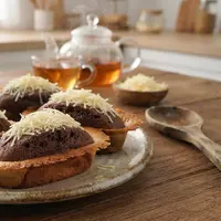 Resep Pukis Cokelat Keju dengan Permukaan Lembut dan Pinggiran Garing. Foto: AI Generated