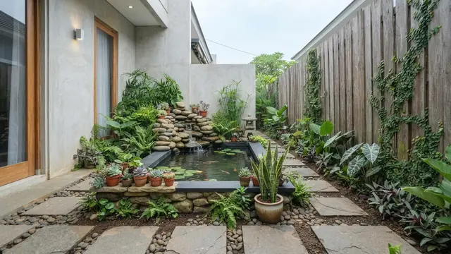 Ide Taman Mini di Samping Rumah untuk Lahan Selebar Satu Meter