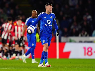 Leicester City takluk empat gol tanpa balas dari Brentford 0-4 pada pekan ke-26 Liga Inggris 2024-2025 di Stadion King Power, Jumat (21/2/2025). (Mike Egerton/PA via AP)