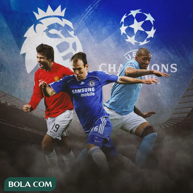 Premier League - Gerard Pique, Arjen Robben, Jerome Boateng