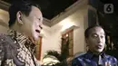 Pertemuan tersebut diakui sebagai kunjungan balasan Presiden ke-7 Joko Widodo yang sebelumnya Presiden Prabowo Subianto menemuinya di Solo, Jawa Tengah beberapa waktu lalu. (Liputan6.com/Herman Zakharia)
