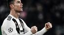 4. Cristiano Ronaldo (Juventus) - 19 gol dan 8 assist (AFP/Marco Bertorello)