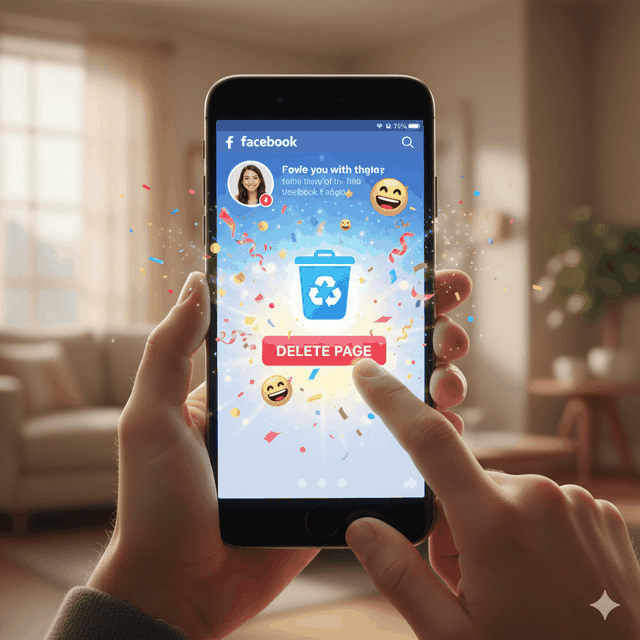 Cara Menghapus Halaman Facebook melalui Browser Mobile