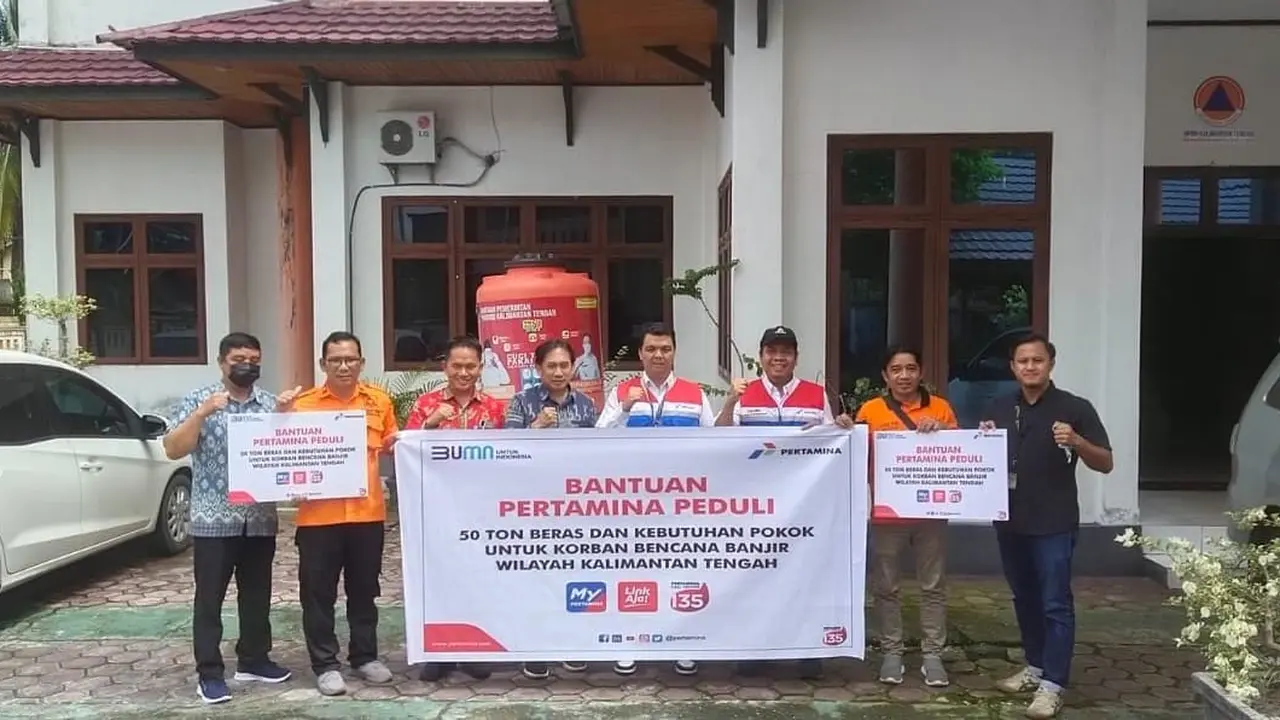 PT Pertamina (Persero) melalui Program Pertamina Peduli kembali menyalurkan bantuan bagi masyarakat korban banjir yang terjadi di Kalimantan Tengah.