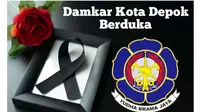 Petugas pemadam kebakaran Kota Depok Martinus meninggal dunia saat bertugas.