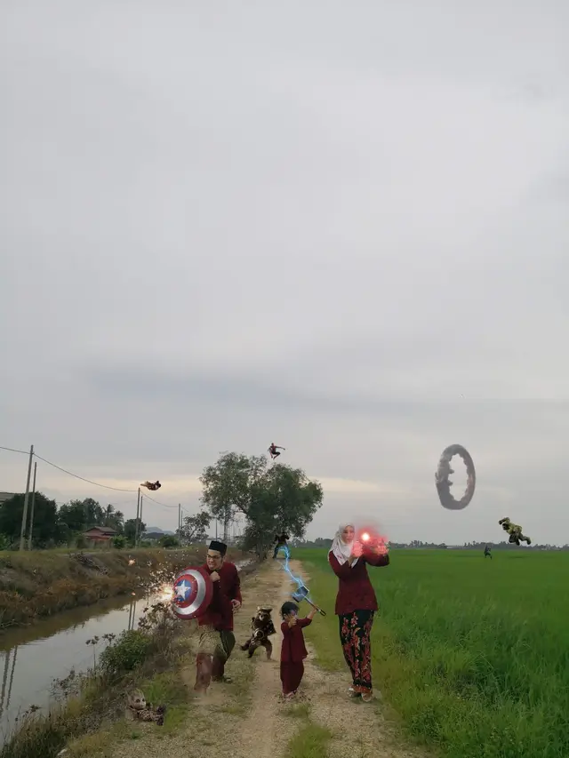 Editan Foto Saat Hari Raya Idul Fitri Ini Kocak Banget