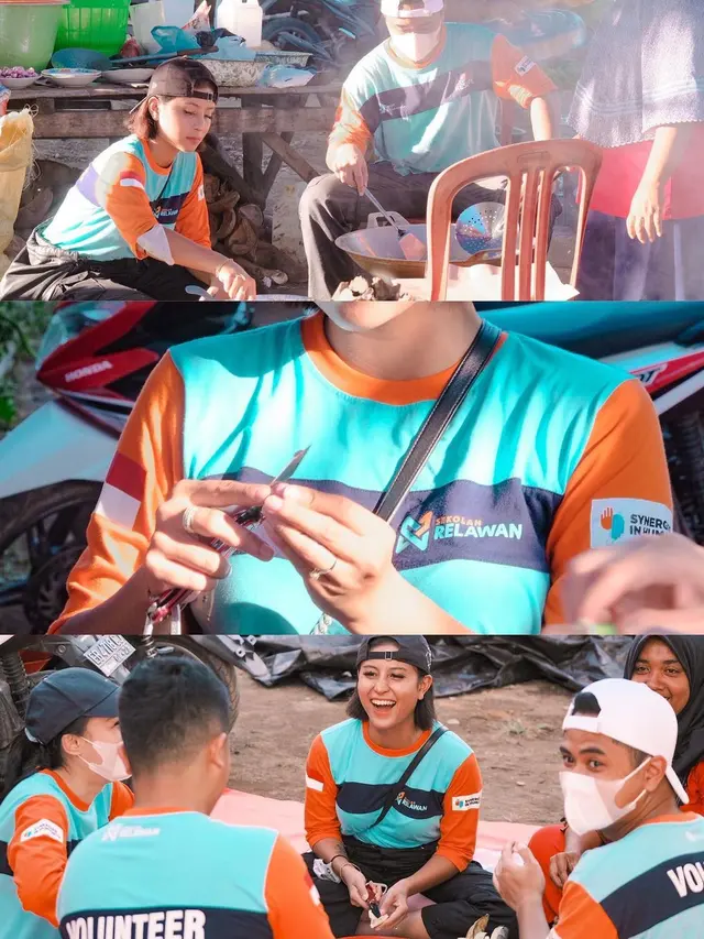 Momen Awkarin Saat Jadi Relawan di NTT, Tuai Banyak Pujian. (Sumber: Instagram/Awkarin)