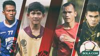 Trivia - Pemain Firza Andika, Riko Simanjuntak, Paulo Sitanggang, Ghozali Siregar (Bola.com/Adreanus Titus)