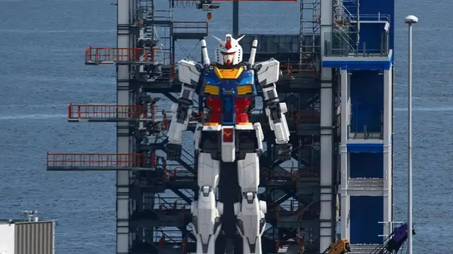Robot Gundam Setinggi 18 Meter dari Yokohama. Kredit: Domenico Vescio - Nansei2