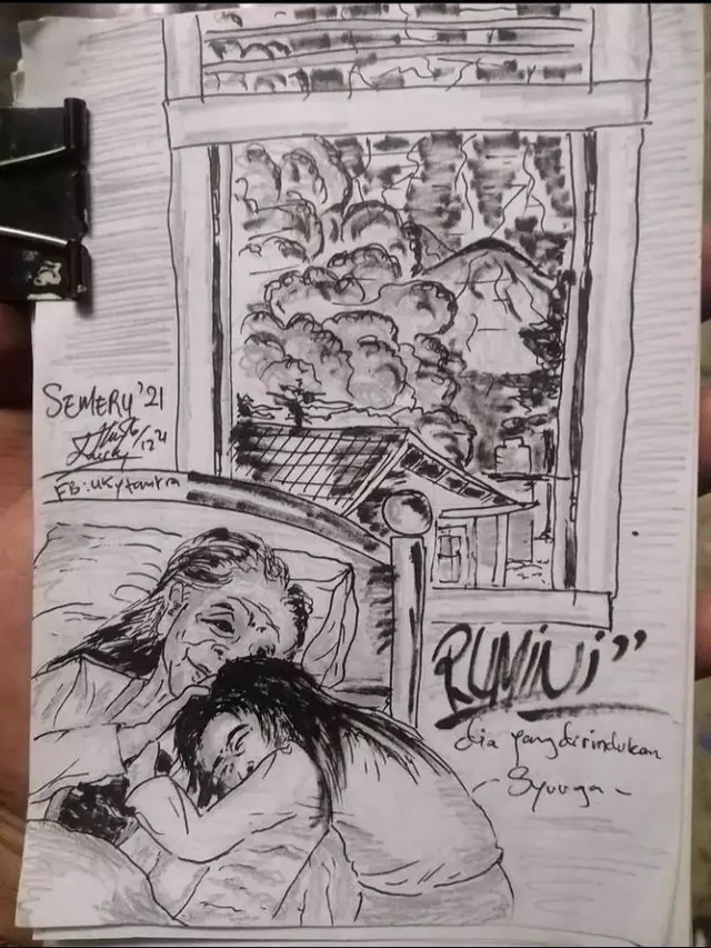 Unggahan soal Rumini dan Gunung Semeru. (Foto: Dok. Twitter @WidasSatyo)